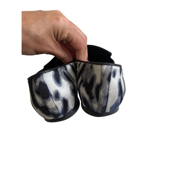 ROGER VIVIER Navy Blue Patterned Loafers Flats Size 37.5 - Picture 8 of 10